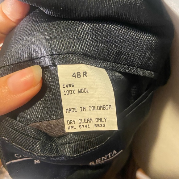 Oscar de la Renta Charcoal Blazer Vintage - Picture 5 of 12